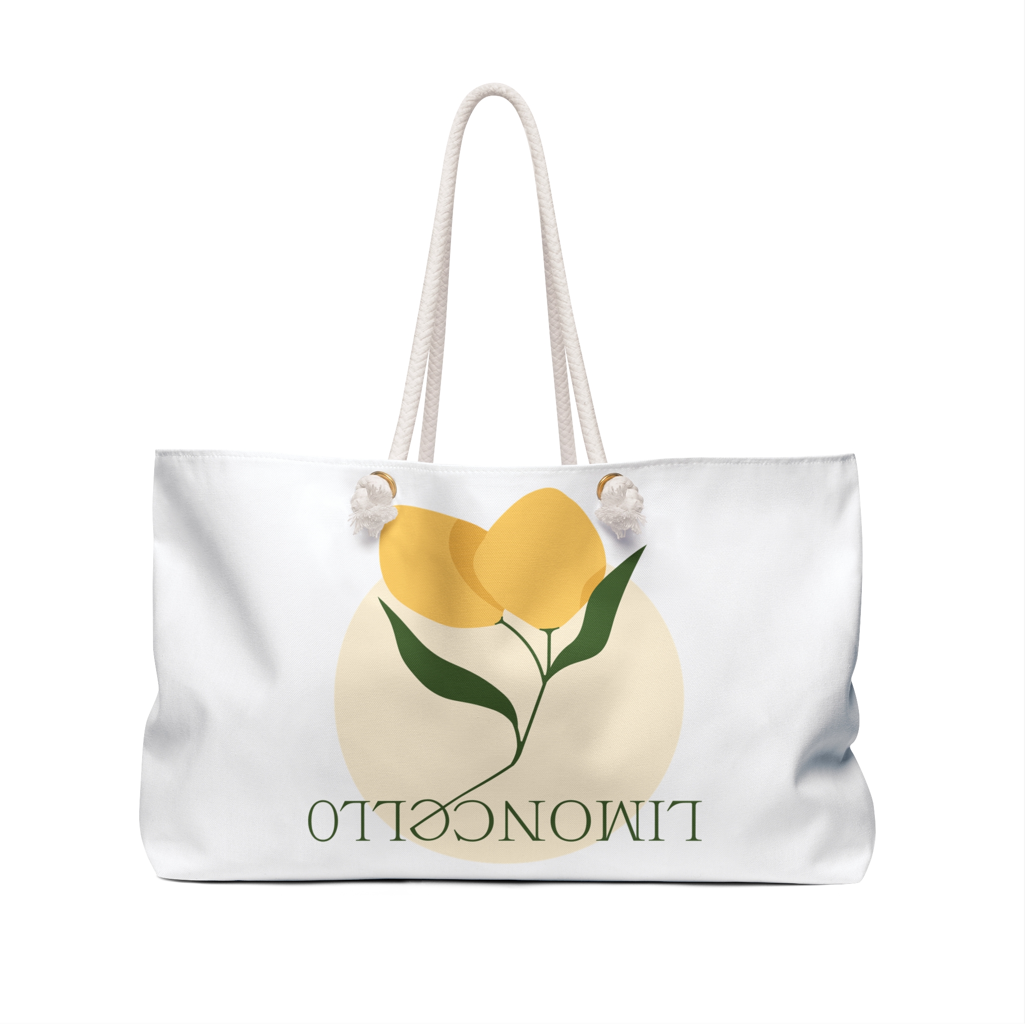 Viikonloppukassi — Kiitos ostoksestasi ja sitruunakuvioinen matkakassi - Image 2